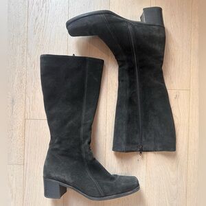 Black suede boots - La Canadienne - SOLD